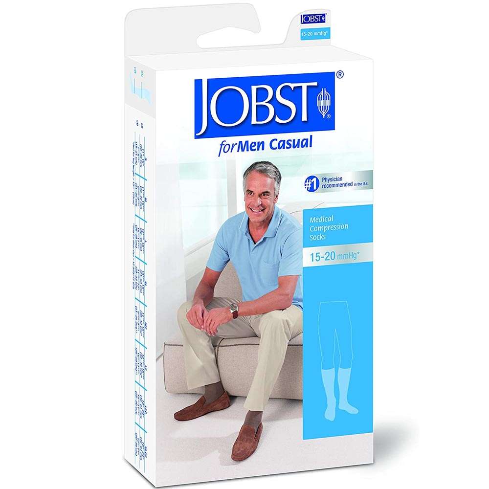 Jobst for Men Casual Knee High 30-40 mmHg Closed Toe - Image 5