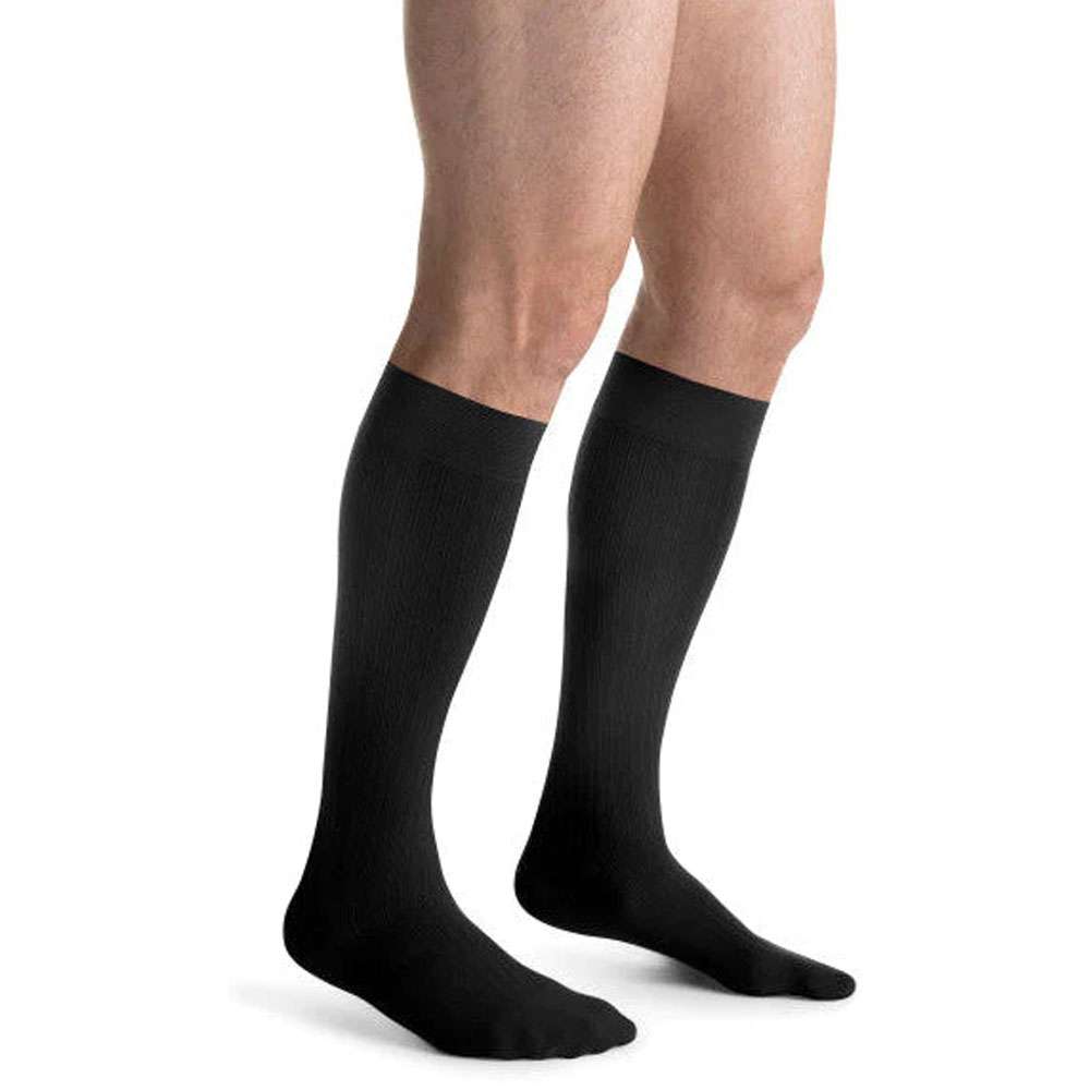 JOBST forMen Ambition SoftFit knee high compression stocking for men - Black