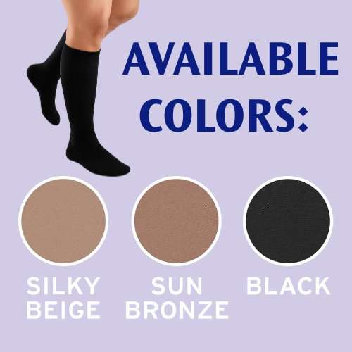 Jobst ACTIVA Opaque 15-20 mmHg Knee High Closed Toe - Image 7