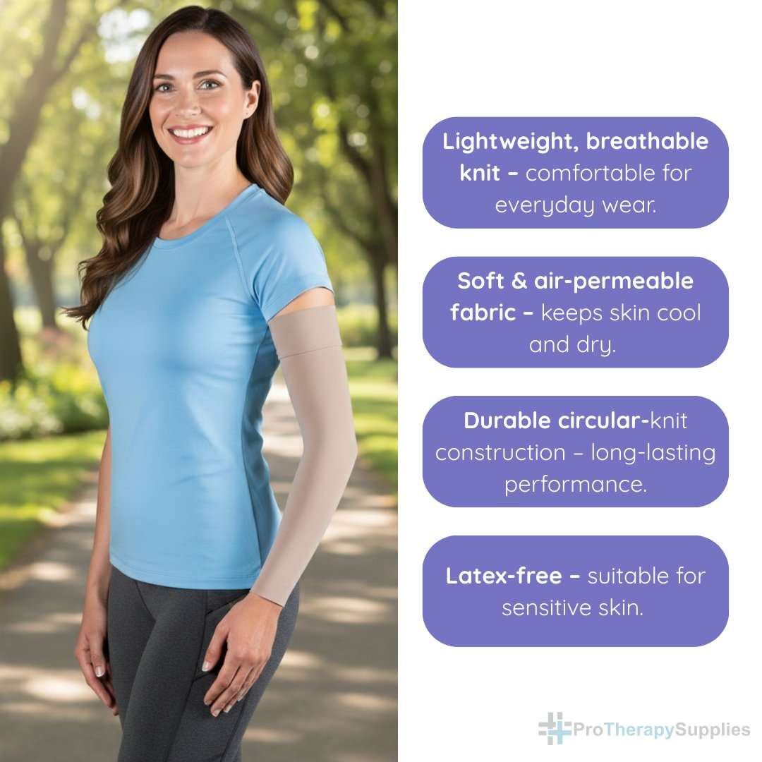 JOBST Bella Strong Armsleeve silicone band option
