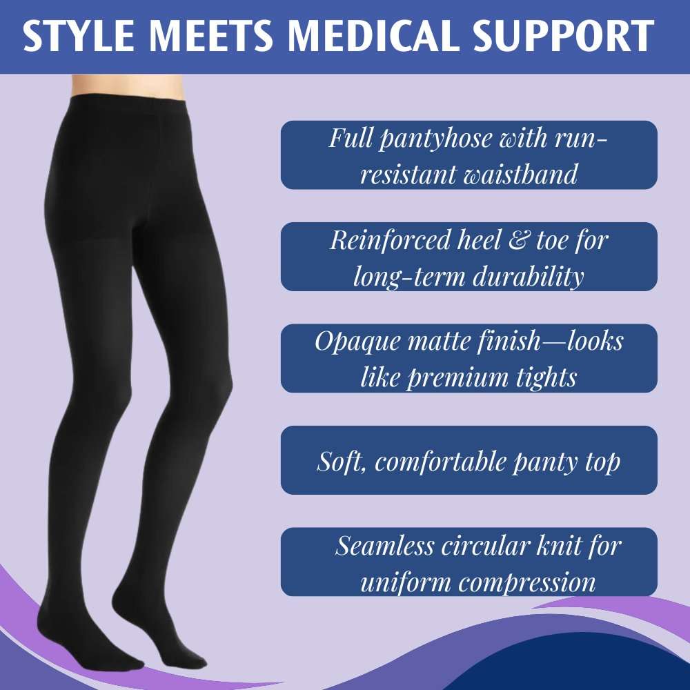 Jobst Activa Opaque Waist High 15-20 mmHg Modern - Image 3
