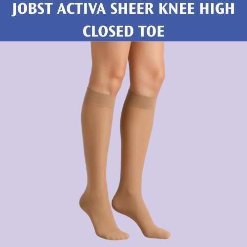 Jobst Activa Sheer Therapy Knee High 15-20 mmHg Legacy - Image 2