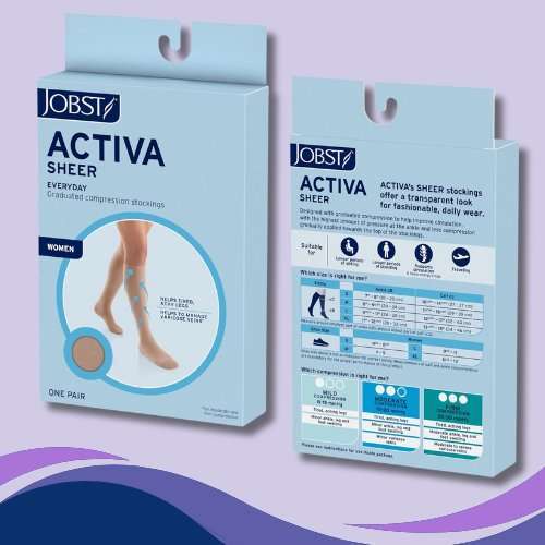 Jobst Activa Sheer Therapy Knee High 15-20 mmHg Legacy - Image 4