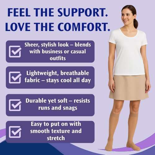 Jobst Activa Ultra Sheer Knee High 9-12 mmHg Legacy - Image 5
