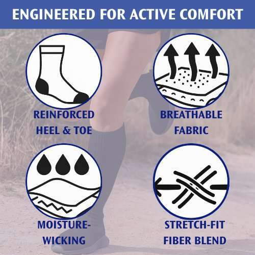 Jobst Activa Athletic Knee High 8-15 mmHg Modern - Image 6