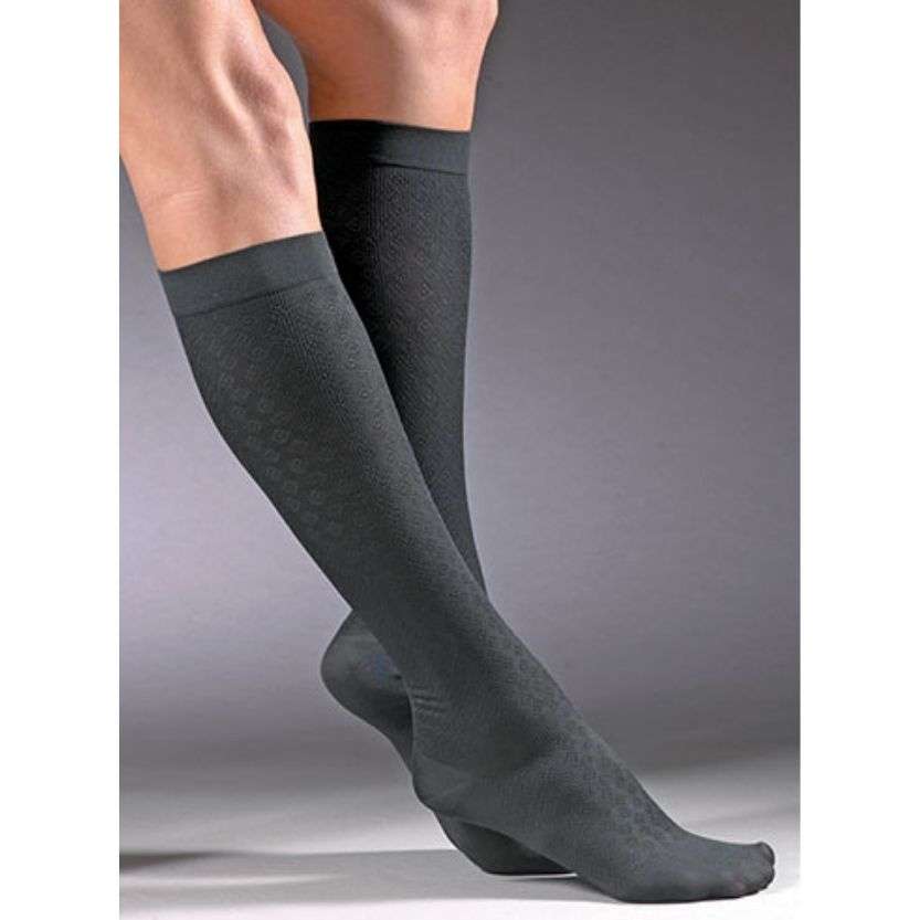 Jobst Women's Cross Hatch Dress Trouser Knee High 15-20 mmHg